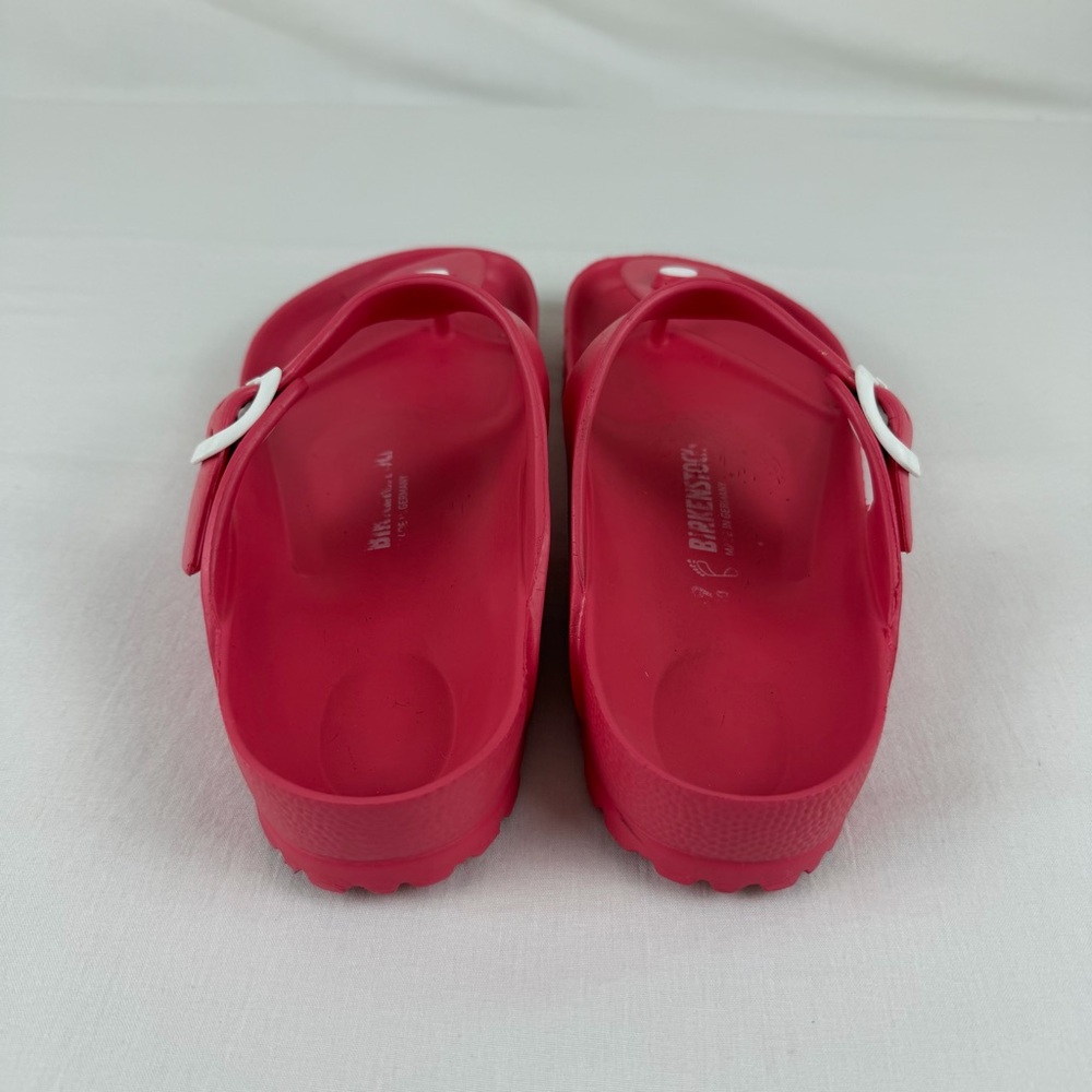 Birkenstock Womens 39  Coral Pink Gizeh‎ Eva Thong Sandals Slip On - Picture 4 of 16